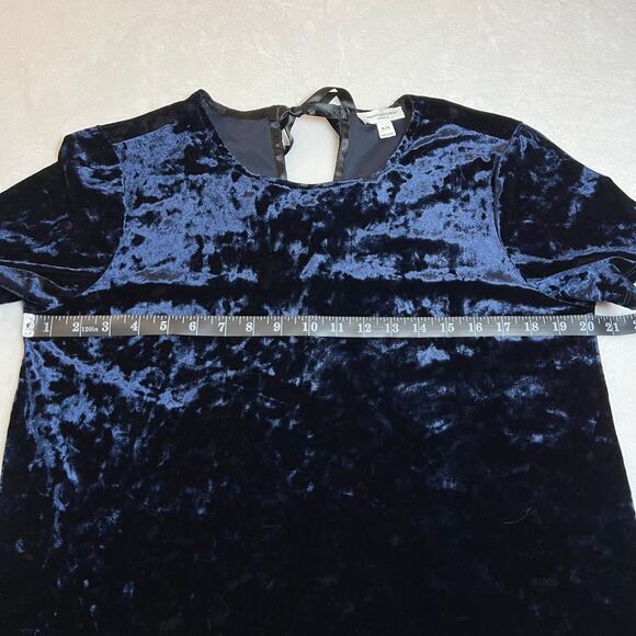 beachlunchlounge Crushed Velvet Short Sleeve Shirt with Tie Back Size Medium - Picture 7 of 8